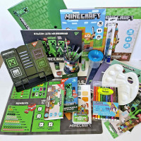 Набір канцелярії для школярів Yes Minecraft Boy 55 предметів  Подарунковий набір для хлопчика