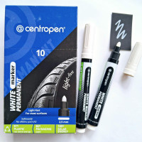 Маркер Centropen 8586/11 Permanent White 2.5 мм білий