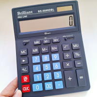 Калькулятор бухгалтерський Brilliant BS-8888DBL, 12 розрядів, чорний Калькулятор бухгалтерський