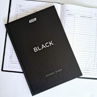 Щоденник шкільний ZiBi Black В5, 48 аркушів, тверда обкладинка
