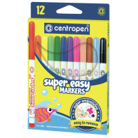 Фломастери Centropen 2580 Super Easy, набір 12 шт.
