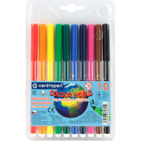 Фломастери Centropen 7550/10, набір 10 шт., тонкий наконечник