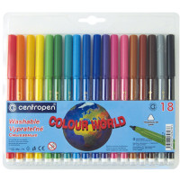 Фломастери Centropen 7550/18, набір 18 шт.