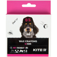 Олівці воскові Kite Dogs, 12 кольорів