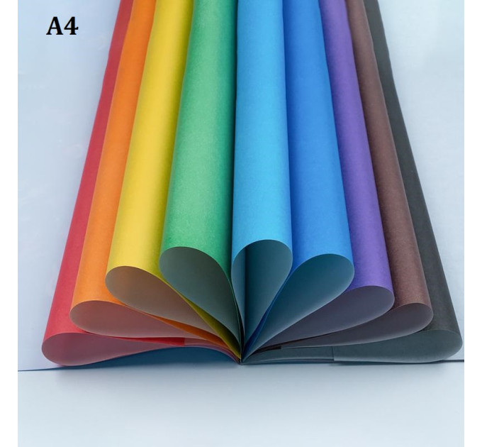 Папір кольоровий A4 Kite, односторонній, 18 аркушів, 9 кольорів