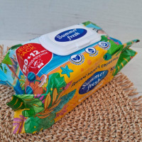 Серветки вологі дитячі Summerfresh 120шт +12 у подарунок, з клапаном