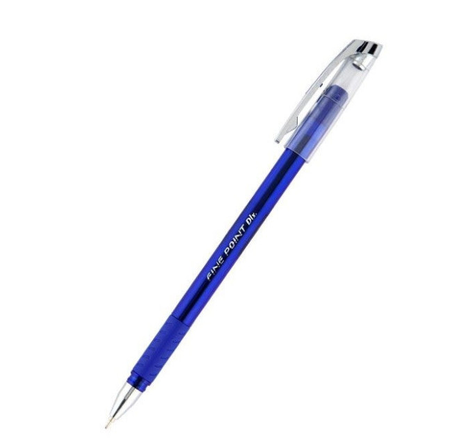 Ручка шариковая Fine Point Deluxe 0,7мм, прорезиненный грипп, длина письма 1500м, синяя