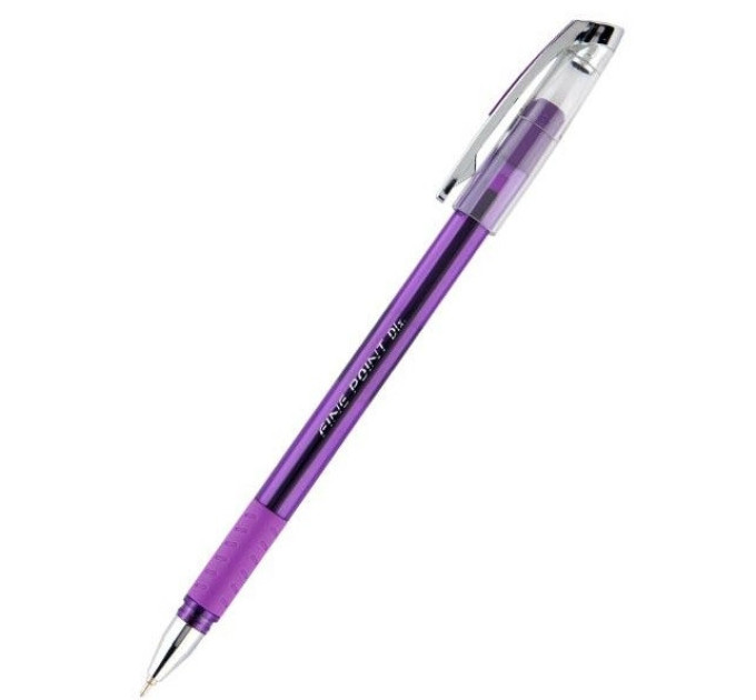 Ручка шариковая Fine Point Deluxe, прорезиненный грипп, длина письма 1500м, фиолетовый