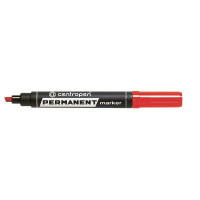 Маркер Permanent Centropen 8576 1-4,6 мм клиноподібний червоний