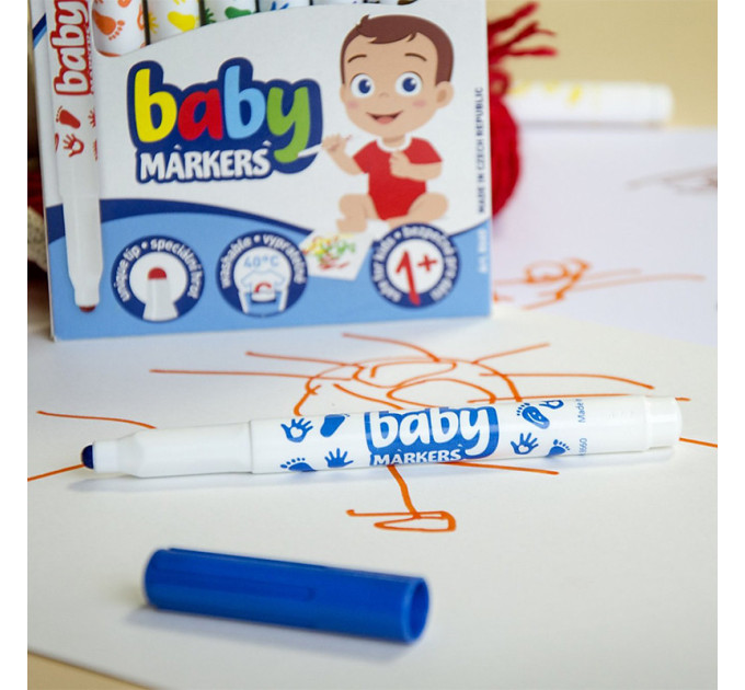 Фломастери Baby 8660, набір 8 шт., для дітей від 1 року