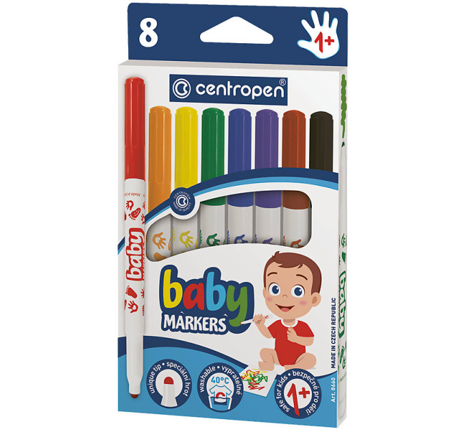 Фломастери Baby 8660, набір 8 шт., для дітей від 1 року