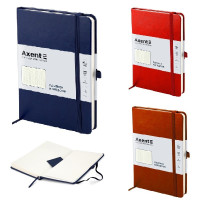 Книга записна на гумці Partner Lux, 125*195, 96арк, клітинка, синя Блокнот діловий