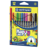 Набір кольорових лінерів Centropen 2521, 12 шт, 0.3 мм Набір кольорових лінерів Centropen 2521, 12 шт, 0.3 мм