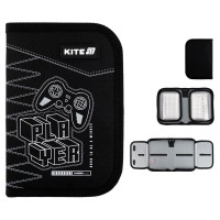 Пенал шкільний Kite k25-622-6, 1 відділення, 2 відвороти, без наповнення