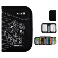 Пенал з наповненням шкільний  Kite  k25-622-6 Player, 1 відділення, 2 відвороти
