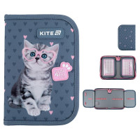 Пенал шкільний Kite SP25-622-1 Studio Pets, 1 відділення, 2 відвороти, без наповнення
