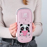 Пенал шкільний Kite K25-662-9 Panda, 1 відділення, з резинками для фіксації канцелярії