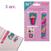 Набір магнітних закладок Sweet Cream, 3 шт