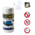 Салфетки влажные для чистки экранов, мониторов и оптики, в пластиковой тубе