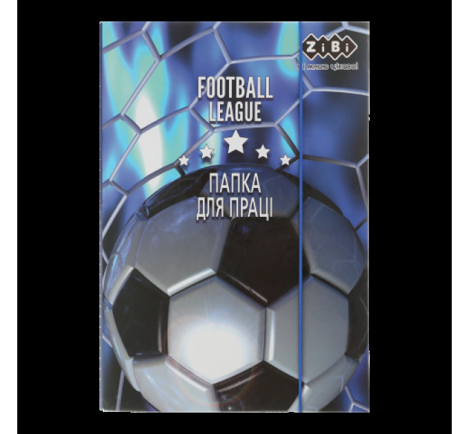 Папка для работы ZiBi F Football, картон, на резинках, A4+ (300×212×28 мм)