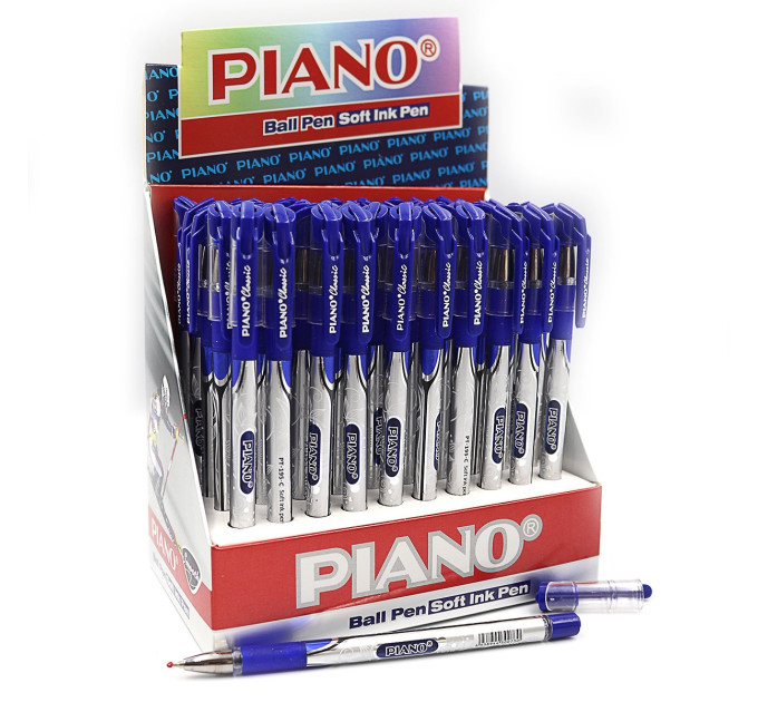 Ручка шариковая Сlassic Piano синяя, 0,7 мм, с резиновым гриппом