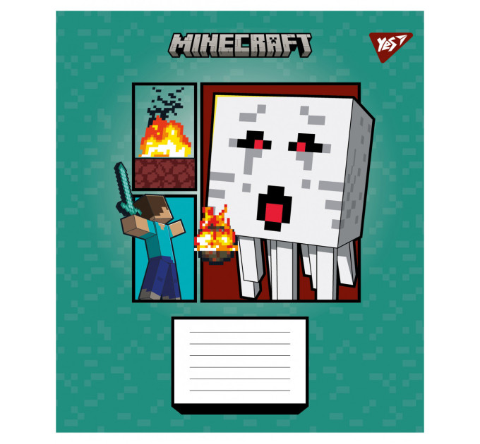 Тетрадь ученическая Yes Minecraft Arrows, А5, 24 л., клетка