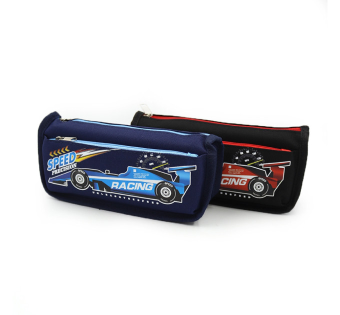 Пенал школьный текстильный Racing, 21×9.5×3.5 см, 2 отделения