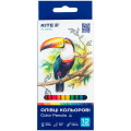 Олівці кольорові м’які Kite Classic, тригранні, 12 шт