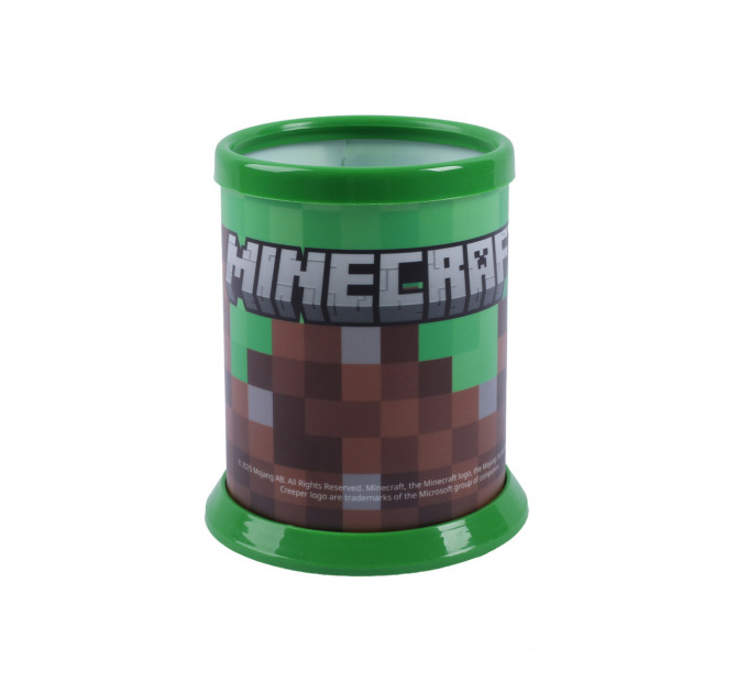 Стакан для письменных принадлежностей Minecraft, пластиковый, разборной, круглый Органайзер для стола
