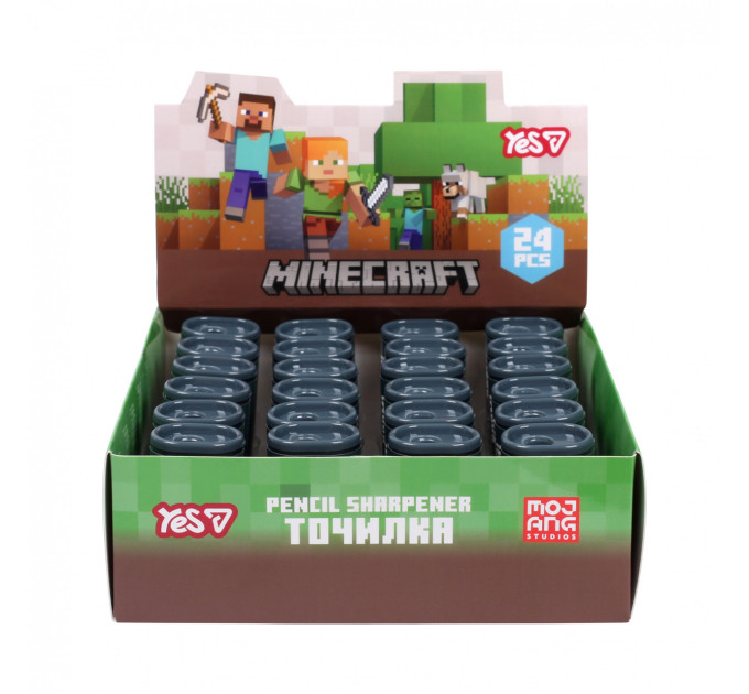 Точилка бочонок Minecraft с контейнером Точилка для пенала Точилка для карандашей
