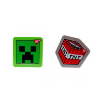 Гумка дитяча фігурна Yes Minecraft асорті Гумка кольорова з термопластичного каучука