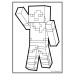 Раскраска А4 Minecraft с наклейками 8 страниц Раскраска для мальчиков
