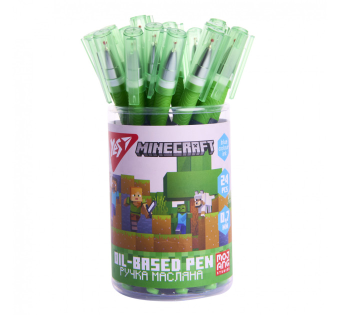 Ручка шариковая Minecraft Boom 0,7мм, синяя Сменный стержень