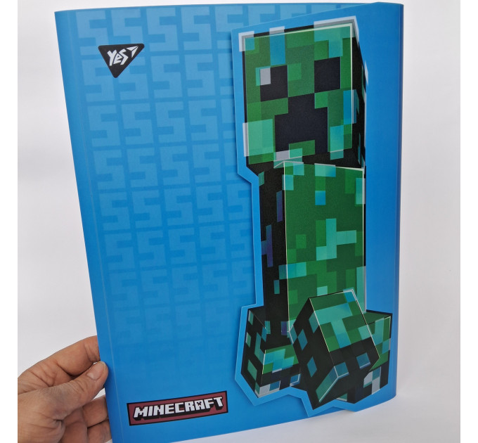 Папка-органайзер A4 Minecraft с клапаном на липучке Папка для факультативных занятий