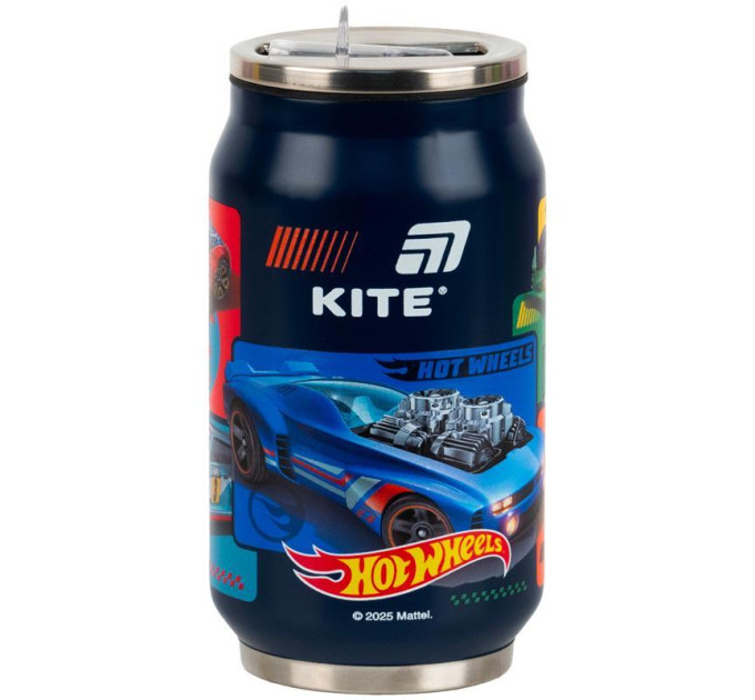 Термочашка с трубочкой, 350 мл Hot Wheels Термокружка детская