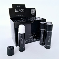 Клей-олівець серії Black 9г Зручний клей-олівець для паперу
