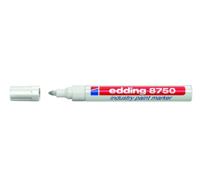 Маркер промышленный Industry Paint e-8750 2-4 мм, белый Маркер для жирных поверхностей