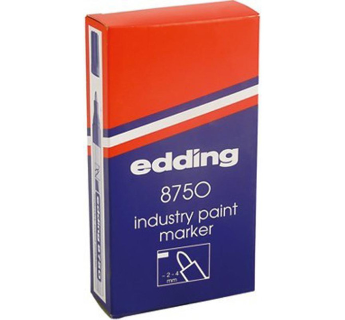 Маркер промышленный Industry Paint e-8750 2-4 мм, белый Маркер для жирных поверхностей