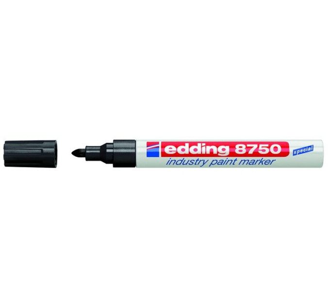 Маркер промышленный Industry Paint e-8750 2-4 мм,  черный Маркер для жирных поверхностей Черный