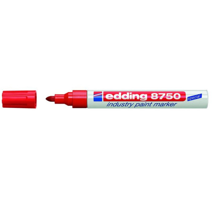 Маркер промышленный Industry Paint e-8750 2-4 мм, красный Маркер для жирных поверхностей Красный
