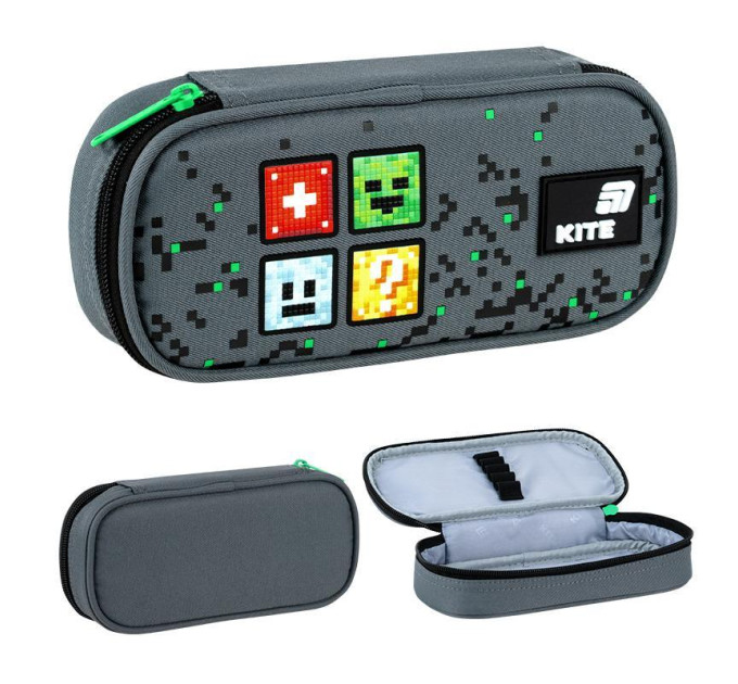 Пенал школьный Kite Pixel, 1 отделение, Пенал для мальчика Пенал для ручек