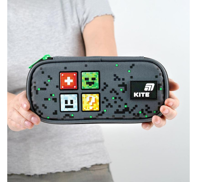 Пенал школьный Kite Pixel, 1 отделение, Пенал для мальчика Пенал для ручек