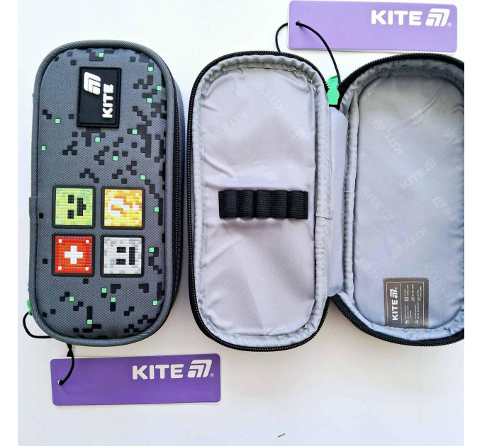 Пенал школьный Kite Pixel, 1 отделение, Пенал для мальчика Пенал для ручек