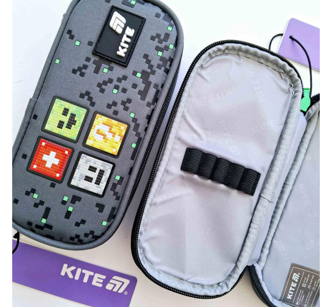 Пенал школьный Kite Pixel, 1 отделение, Пенал для мальчика Пенал для ручек