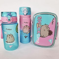 Набор школьный Pusheen 3 в 1: бутылочка для воды 500 мл, + ланчбокс 750 мл + термос 350мл мл