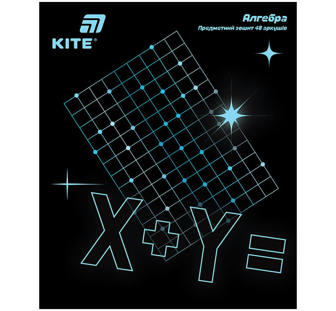 Тетрадь предметная Kite Lumen алгебра 48 листов, клетка Предметка