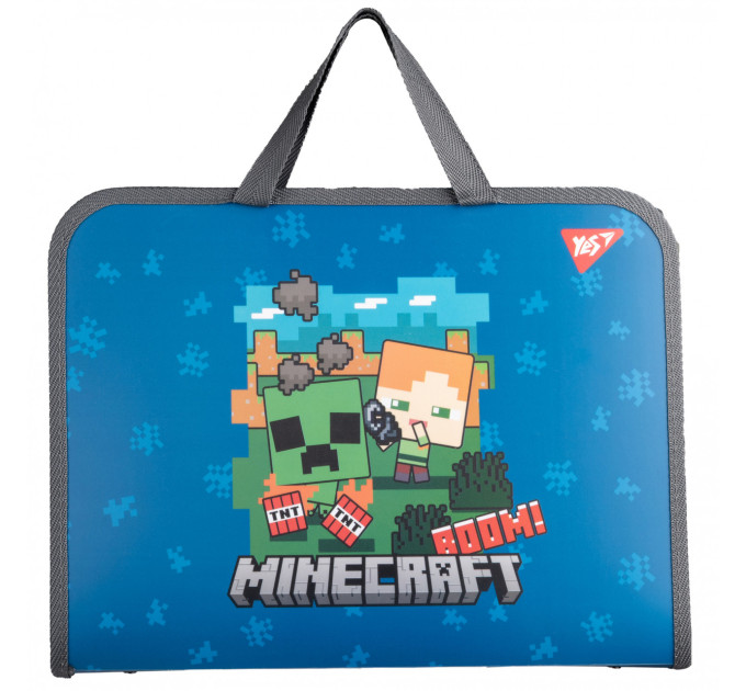 Папка-портфель Yes Minecraft Alex на молнии 1 отделение Портфель для занятий