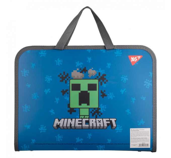 Папка-портфель Yes Minecraft Alex на молнии 1 отделение Портфель для занятий
