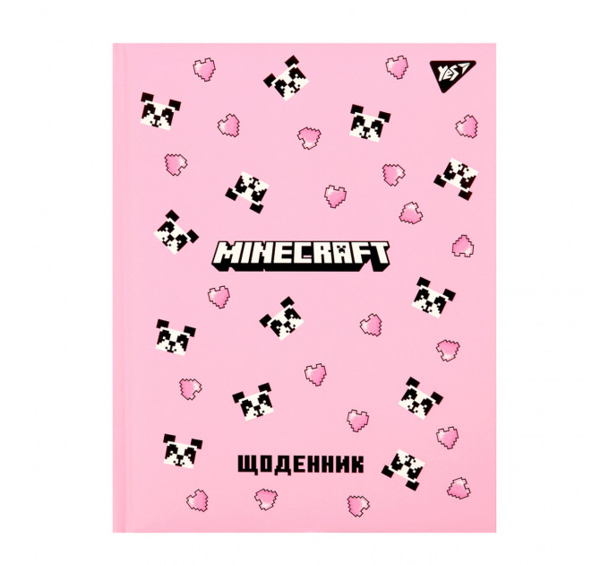Дневник школьный YES Minecraft Spring А5 твердая обложка Дневник для девочки
