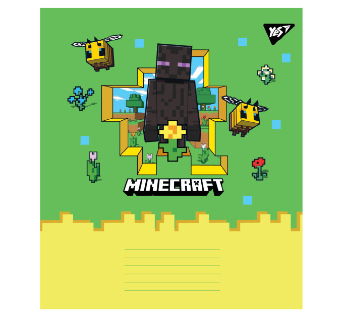 Тетрадь ученическая А5 Yes Minecraft Spring,12 листов., клетка Тетрадь школьная